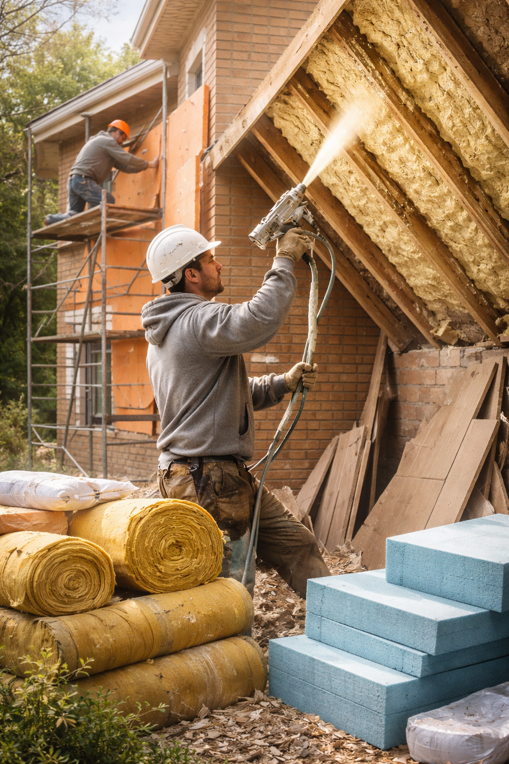 Утепление домов в Волхове под ключ от 4397 руб/м2 | Профессионально — ТепломастерВлх