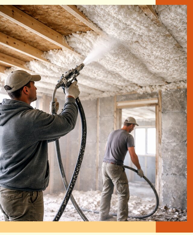 Утепление пеноизолом в Волхове от 1675 руб./м2 под ключ | ТепломастерВлх